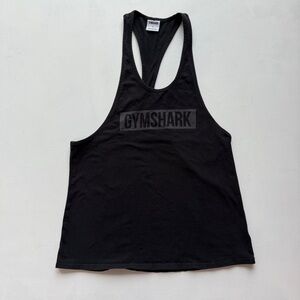 Gymshark Block Infill Stringer Tank Top Black Size L Muscle Fit